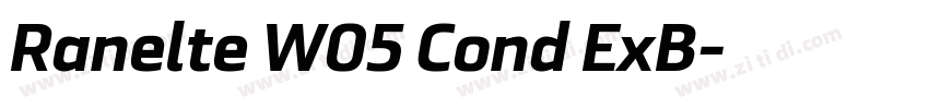 Ranelte W05 Cond ExB字体转换